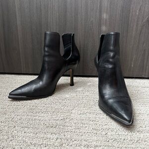 Vince Camuto Black Heeled Booties - Size 9